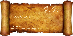 Flock Ida névjegykártya